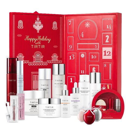 TIRTIR Advent Calendar – 16-Day Holiday Gift Set for Women | Limited Edition Skincare & Makeup Calendar | Christmas Beauty Gift for Her | Stocking Stuffers | Exclusive