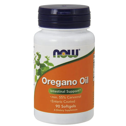Now Foods Oregano Oil Enteric Coated Softgels 90 Capsules (Pack of 2)