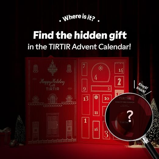 TIRTIR Advent Calendar – 16-Day Holiday Gift Set for Women | Limited Edition Skincare & Makeup Calendar | Christmas Beauty Gift for Her | Stocking Stuffers |  Exclusive