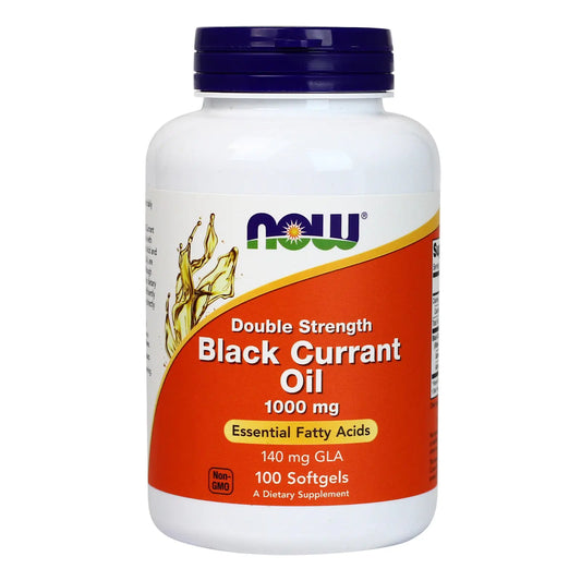 Now Foods Black Currant Oil 1000 mg - 100 Softgels 2 Pack