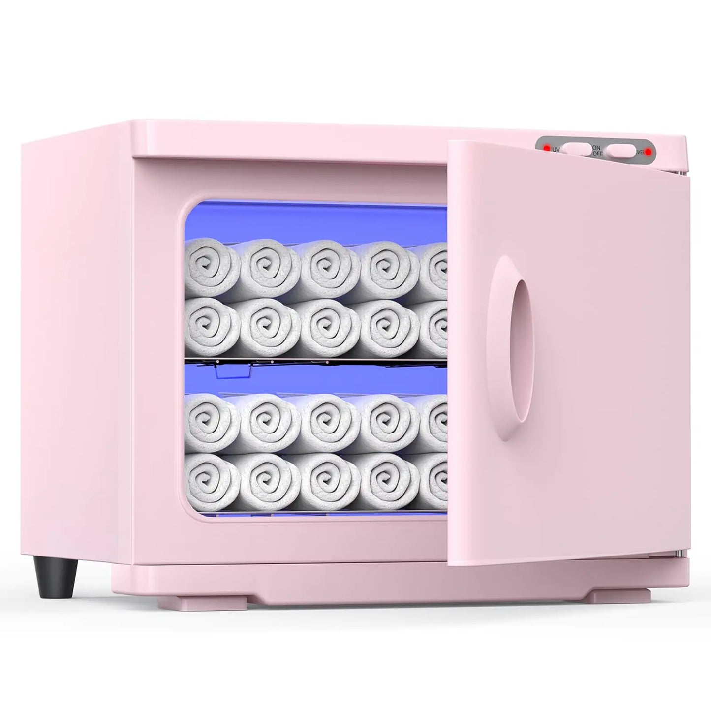 18L Hot Towel Warmer Cabinet – Large Capacity 2-in-1 Towel Steamer & Heater for Spa, Esthetician, Facial & Beauty Salon Use – Pink