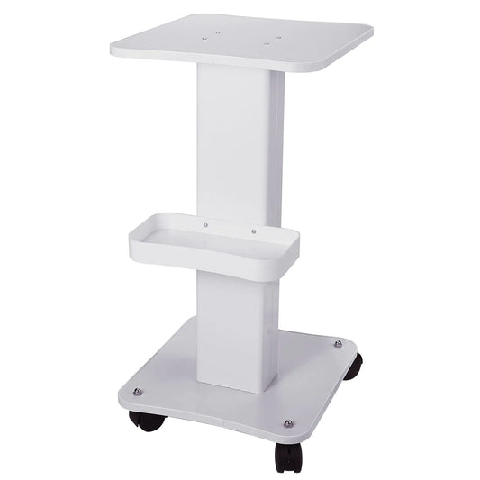 Noverlife Esthetician Trolley Cart with Wheels Aluminum Salon Spa Beauty Machine Trolley Stand Load 135Lbs 3 Tier Beauty Rolling Cart Esthetician Machine Mobile Cart for Beauty Instrument Storage