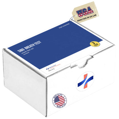 SIBO Breath Test Kit- At-Home Testing for Small Intestinal Bacterial Overgrowth - Hydrogen & Methane Detection - Lab Diagnostics - Results in 24-72 h