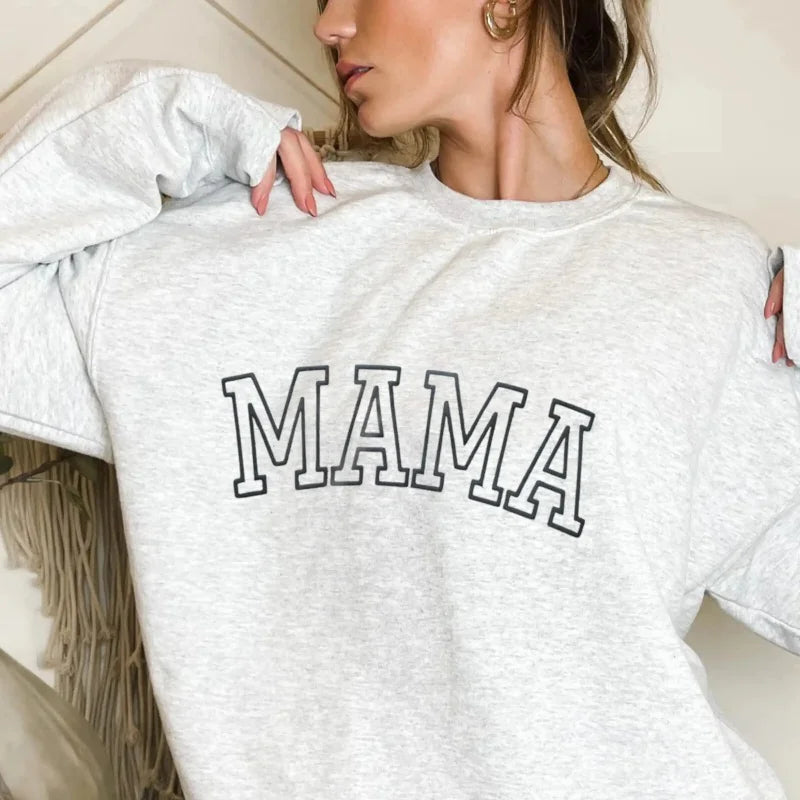 Cotton Printed Sweater MAMA