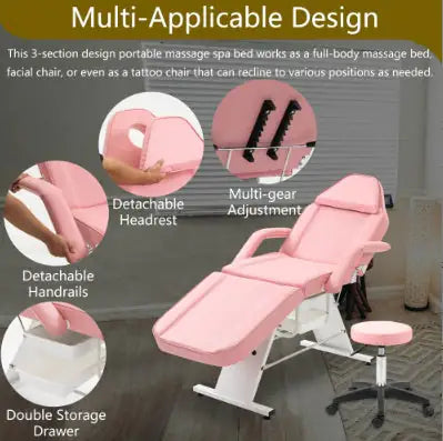 Metal Massage Salon Tattoo Chair