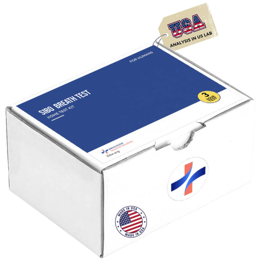 SIBO Breath Test Kit- At-Home Testing for Small Intestinal Bacterial Overgrowth - Hydrogen & Methane Detection - Lab Diagnostics - Results in 24-72 h