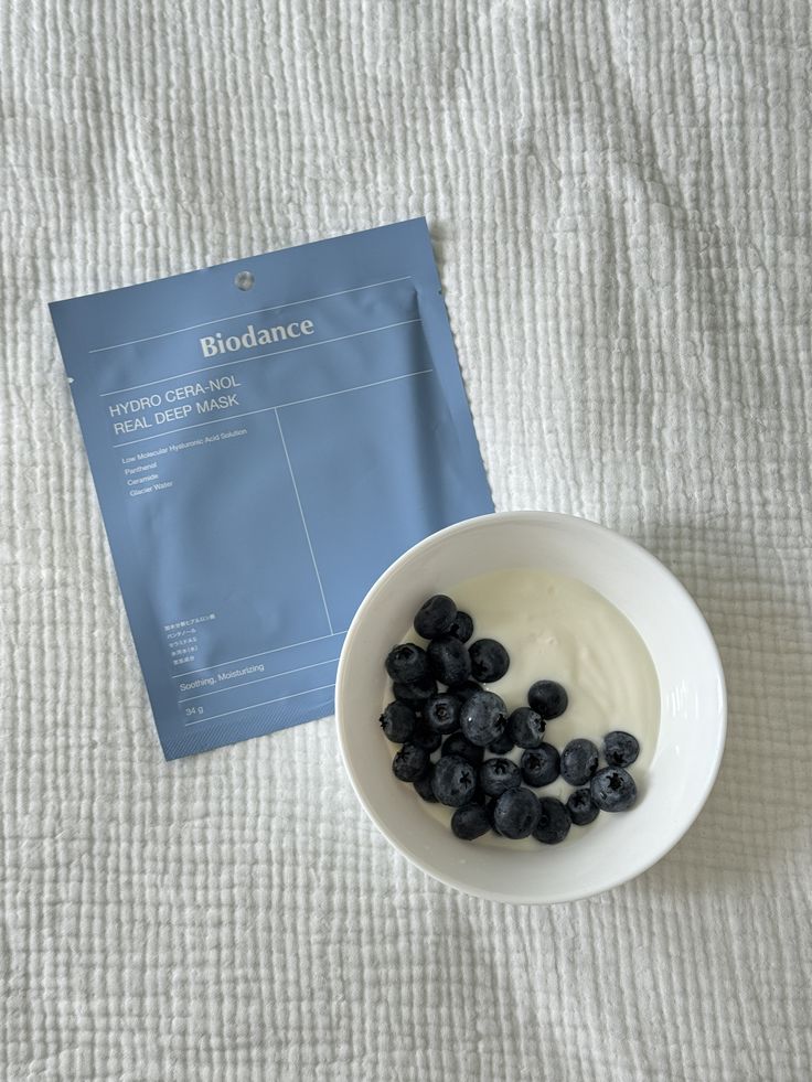 BIODANCE Hydro Cera-nol Real Deep Mask – Overnight Hydrogel Mask for Soothing, Hydration & Nourishing Skin – 34g x 4 Sheets