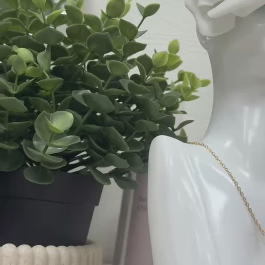 Mental wellbeing jewlery- Bioaesthetic healing - The Drop Necklace- Tiffany's blue